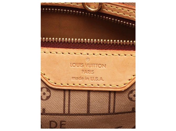 Louis Vuitton Sac cabas Neverfull MM 2007 marron - vue 9