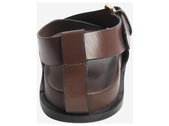 Autre Marque Braune Jalen Leder-Sandalen - Größe EU 38 - Ansicht 3