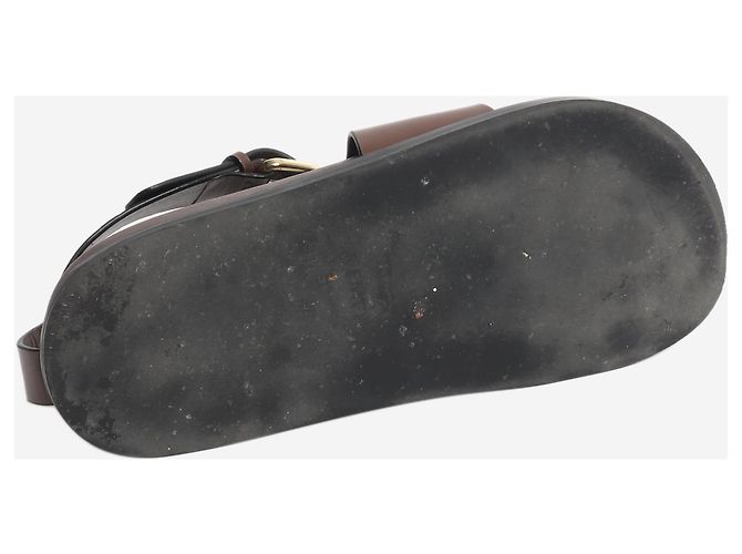 Autre Marque Braune Jalen Leder-Sandalen - Größe EU 38 - Ansicht 4