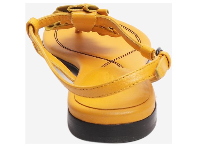 Bottega Veneta Gelbe Blumen-Sandalen - Größe EU 38 - Ansicht 3