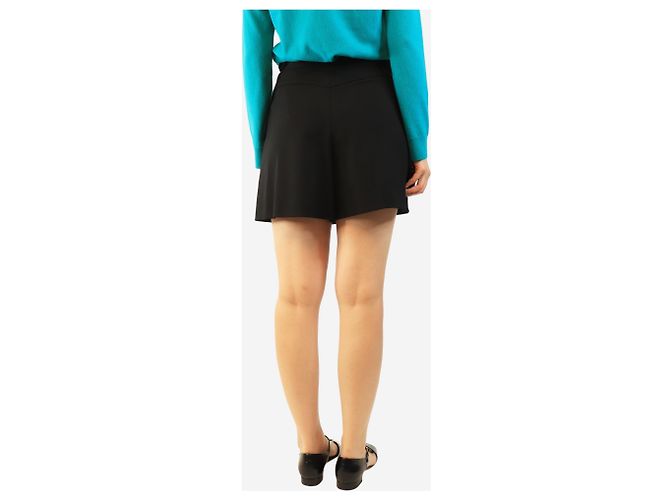 Hermès Schwarzer Gabardine-Skort - Größe UK 10 - Ansicht 3