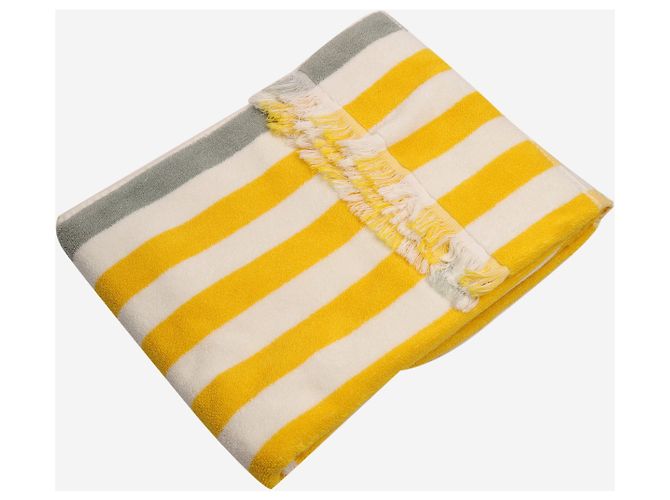 Hermès Toalha de praia Yellow Yachting Raye Amarelo - vista 2