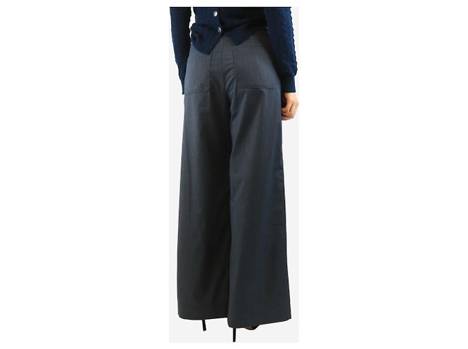 Sessun Pantalones de raya diplomática azul - talla UK 12 - vista 3