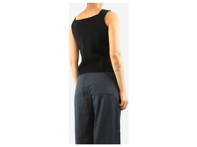 Autre Marque Black squared tank top - size M - view 2