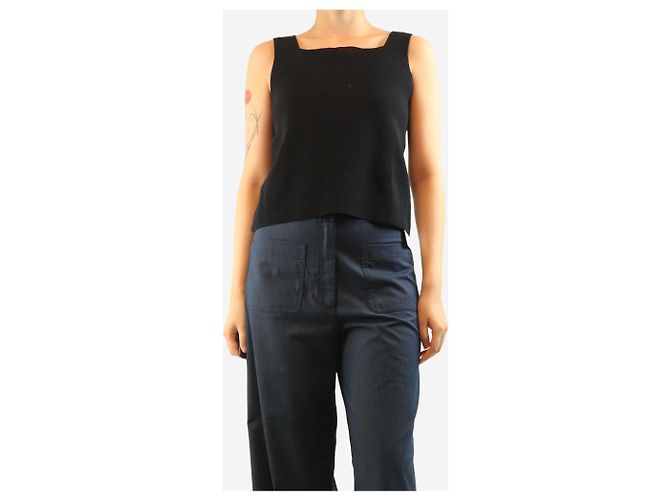 Autre Marque Black squared tank top - size M - view 3