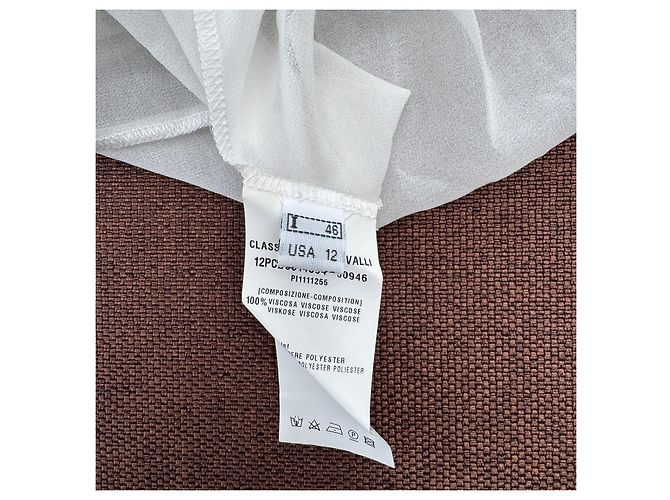 Autre Marque Class Roberto Cavalli Kleid mit Kleeblatt-Print - Weiß/Grün - Ansicht 6