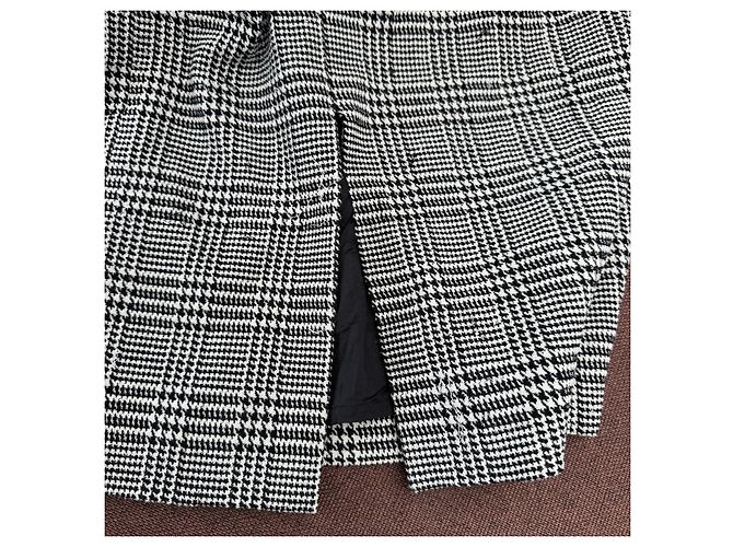 Max Mara Houndstooth Wool Blend Sheath Dress Black White - view 3
