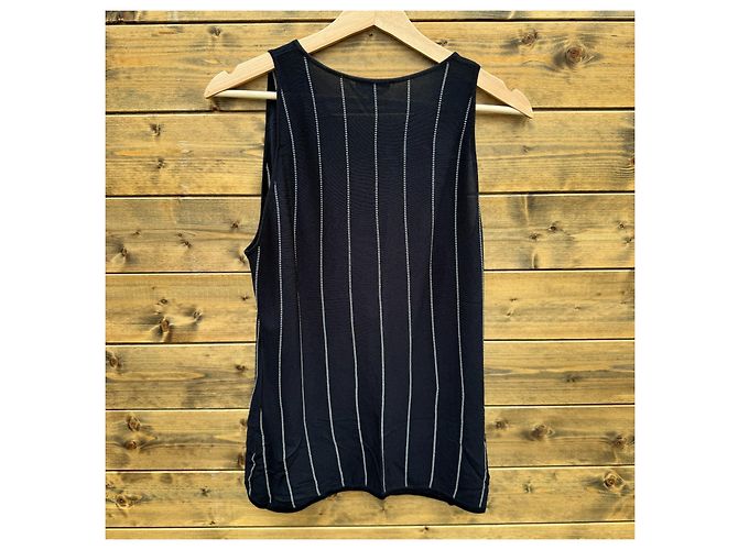 Max Mara Top de punto a rayas Negro - vista 2