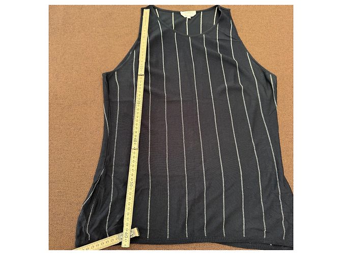 Max Mara Top de punto a rayas Negro - vista 5