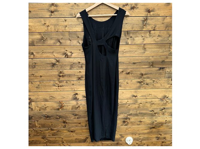 Versus Gianni Versace Vestido midi sin mangas negro - vista 2