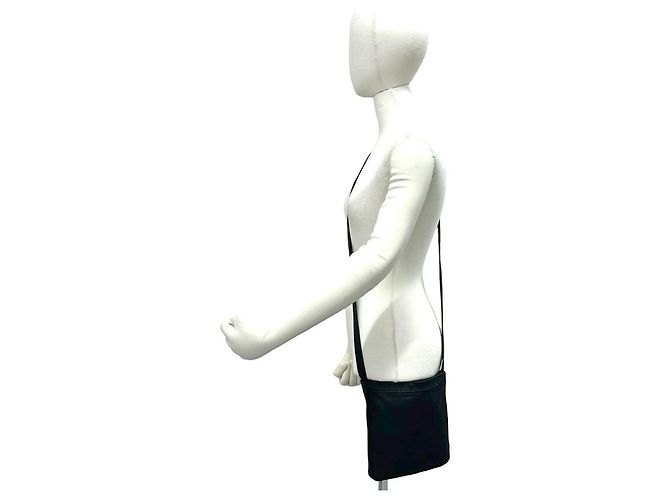 Hermès Mini borsa a tracolla in pelle con logo Clou de Selle Hermes Nero - vista 2