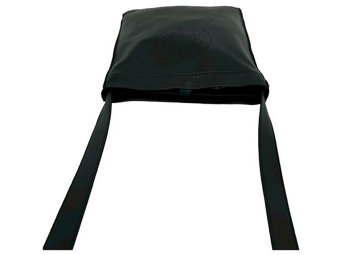Hermès Mini borsa a tracolla in pelle con logo Clou de Selle Hermes Nero - vista 4