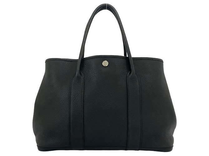 Hermès Hermes Garden Party PM Negonda Leder Tote Bag Schwarz - Ansicht 3
