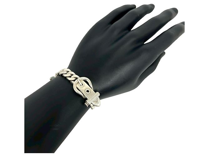 Hermès Hermes Vintage Boucles Sellier PM Armband Silber - Ansicht 2