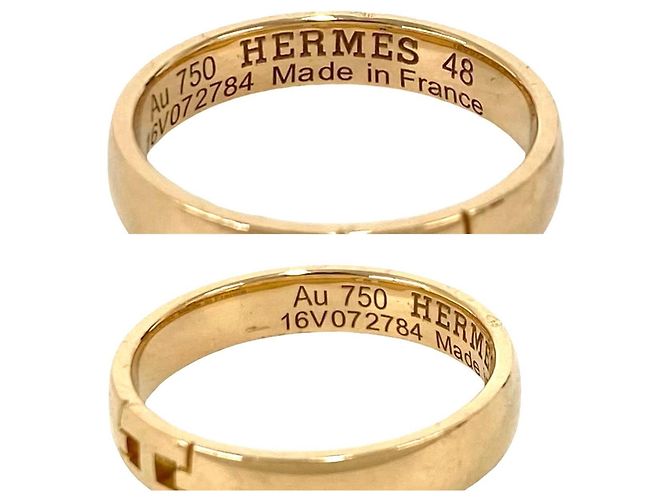 Ring Hermès Anello Ever Hercules in oro rosa 18K Hermes D'oro - vista 3