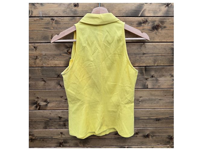 Valentino Miss V Haut sans manches jaune à zip - vue 2