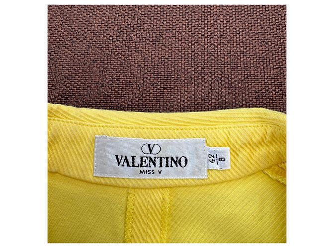 Valentino Miss V Haut sans manches jaune à zip - vue 3