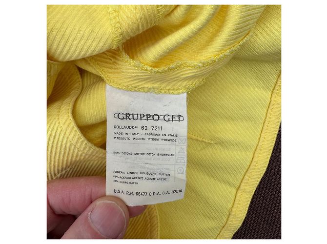 Valentino Miss V Haut sans manches jaune à zip - vue 5