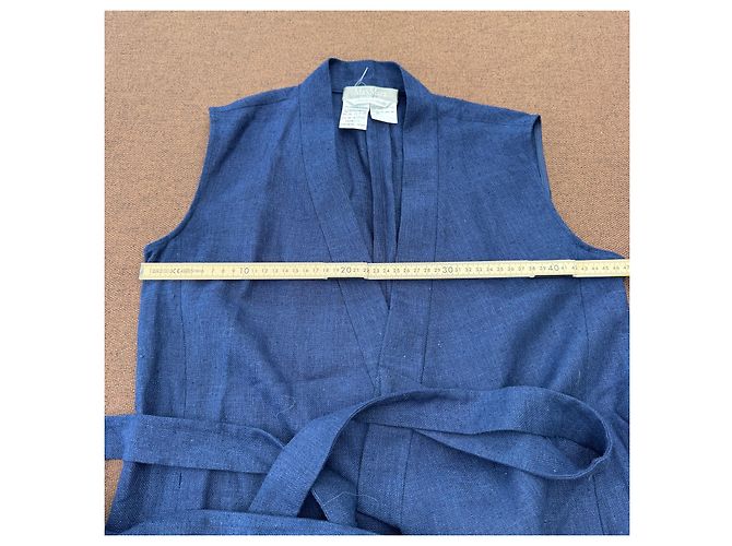 Max Mara "putra seta" Blue Silk Sleeveless Vest - view 6