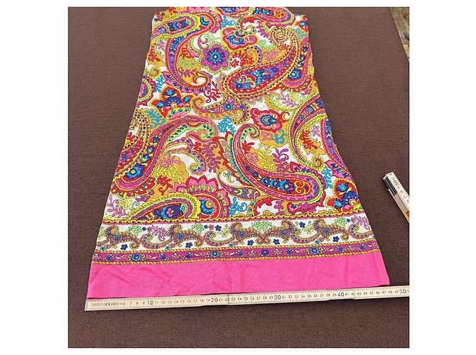 D&G Ärmelloses Mini-Kleid mit Paisley-Print Pink Mehrfarben - Ansicht 6