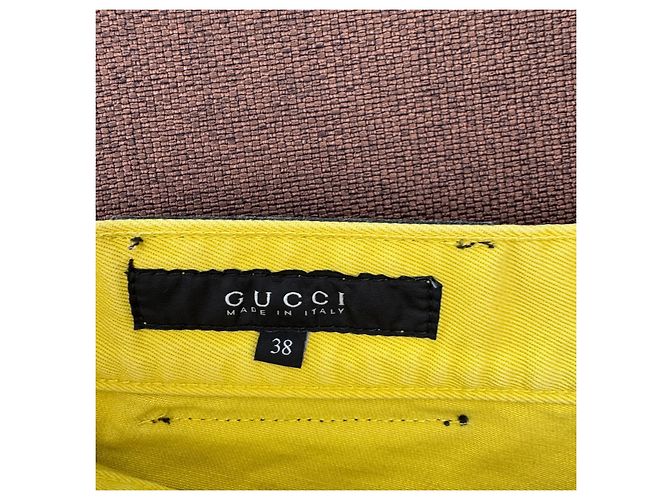 Gucci Short de denim amarillo - vista 3
