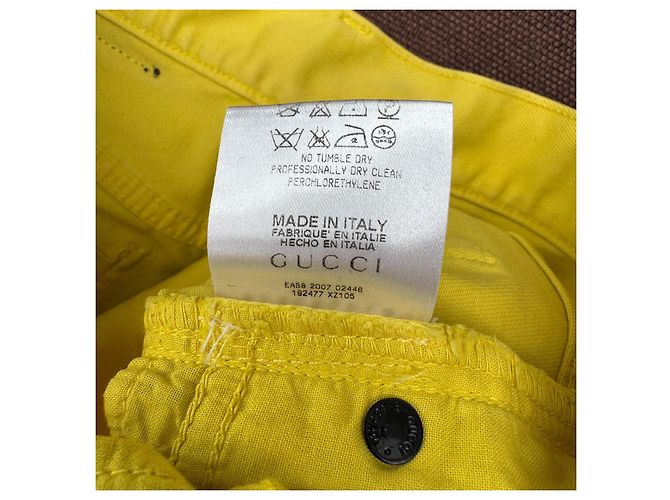 Gucci Short de denim amarillo - vista 4