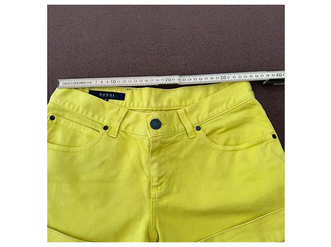 Gucci Short de denim amarillo - vista 5