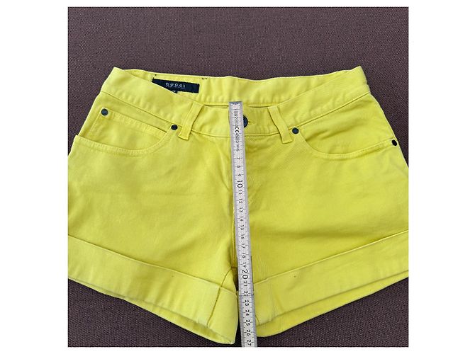 Gucci Short de denim amarillo - vista 7