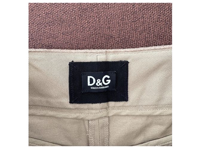 Dolce & Gabbana D&G Falda mezcla de algodón beige - vista 3