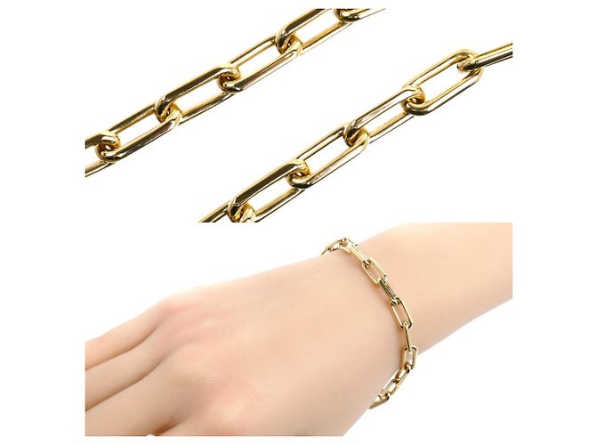 Pulsera charm Santos en oro amarillo de 18K Cartier - vista 3