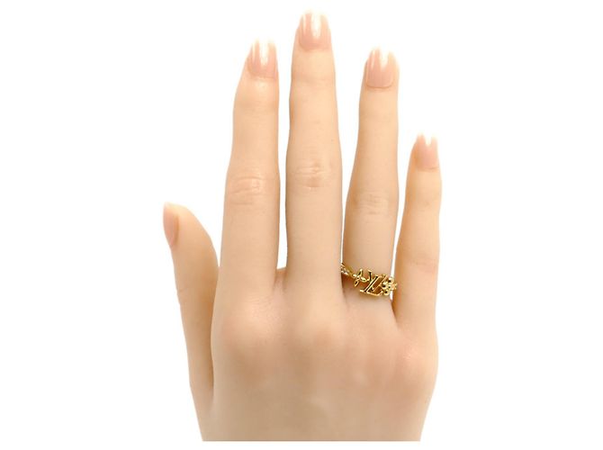 Louis Vuitton GP Rhinestone LV Iconic Band Ring Golden - Ansicht 7