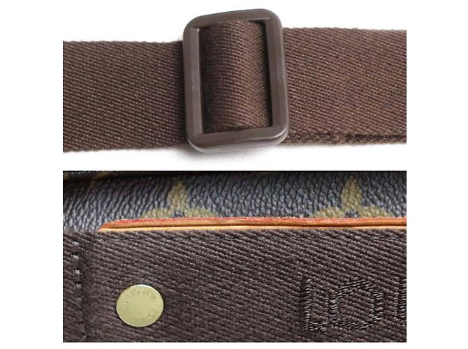 Borsa a Spalla Louis Vuitton Messenger Bobour MM Marrone - vista 6