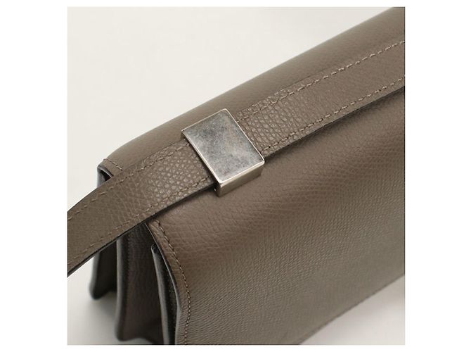 Céline Borsa a tracolla in pelle di vitello grigia Celine Marrone - vista 6