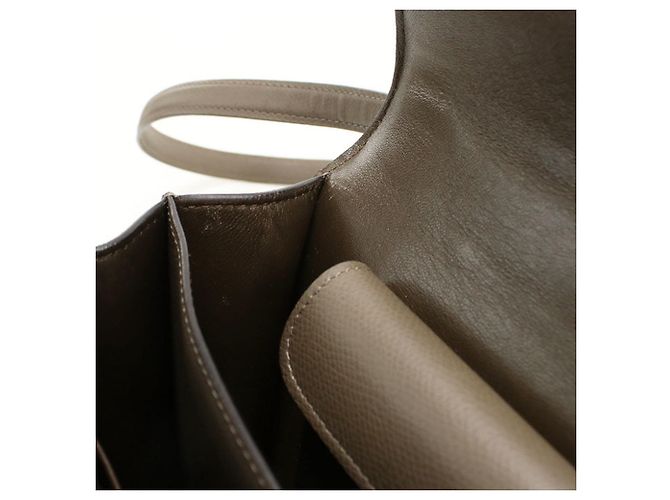 Céline Borsa a tracolla in pelle di vitello grigia Celine Marrone - vista 7
