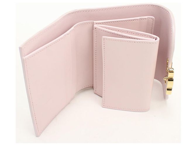 Céline Portafoglio tri-fold rosa Celine - vista 3