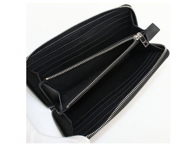 Saint Laurent Black Leather Long Wallet - view 3