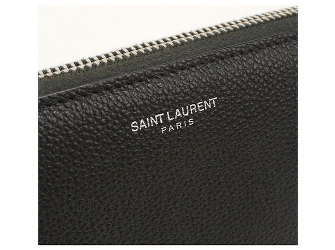 Saint Laurent Black Leather Long Wallet - view 4