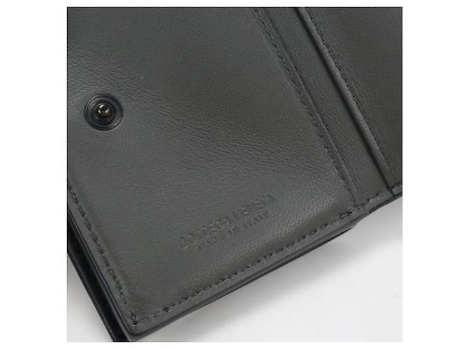 Carteira de três dobras Bottega Veneta Preto - vista 4