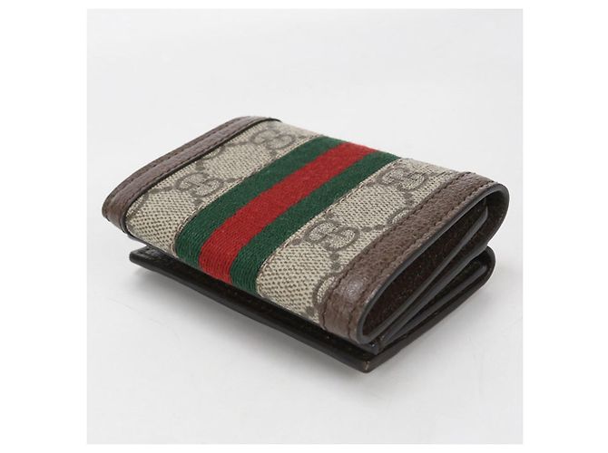 Cartera tríptico Gucci Ophidia Beige - vista 2