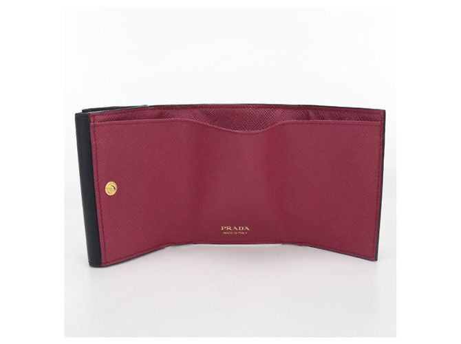 Prada Tri-Fold Wallet Black - view 3
