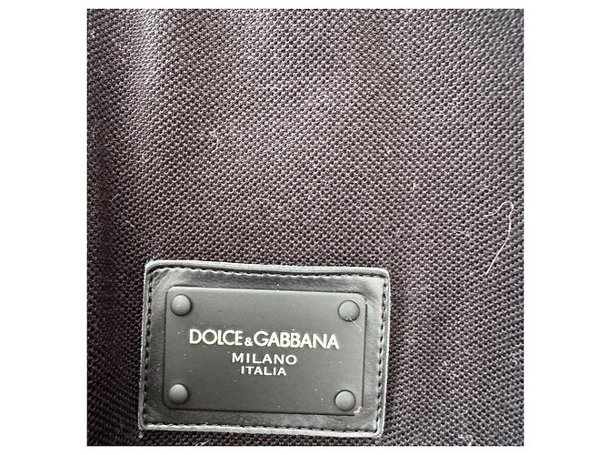 Dolce & Gabbana Polo in cotone nero - vista 4