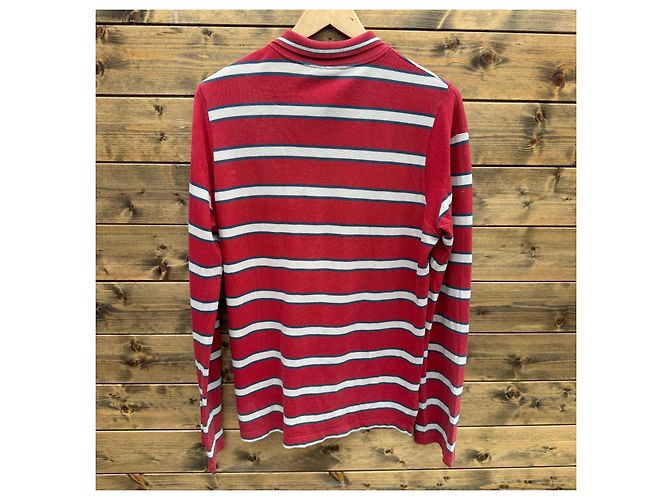 Dolce & Gabbana D&G Polo a maniche lunghe a righe Bianco Rosso Blu - vista 2
