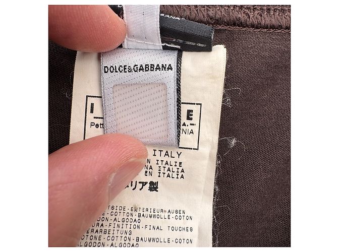 Dolce & Gabbana D&G T-shirt maniche lunghe scollo a V 'Maniac' - vista 4