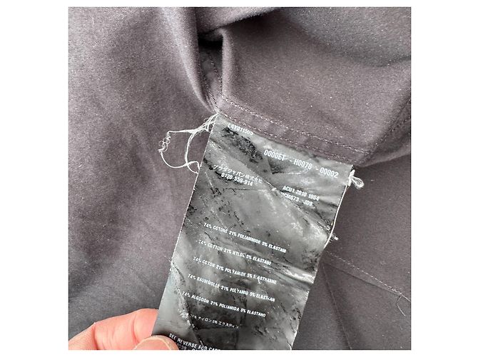 Camicia Prada Milano in popeline di cotone nero - vista 4