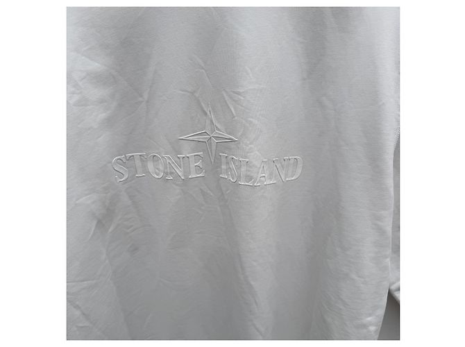 Stone Island Baumwoll-Sweatshirt Weiß - Ansicht 3