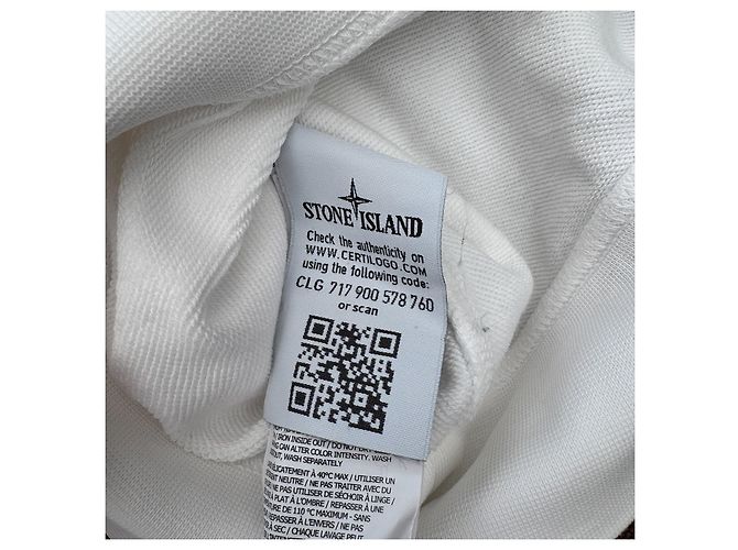 Stone Island Baumwoll-Sweatshirt Weiß - Ansicht 5