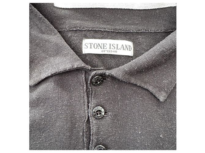 Stone Island Polo Maniche Lunghe Nero - vista 3