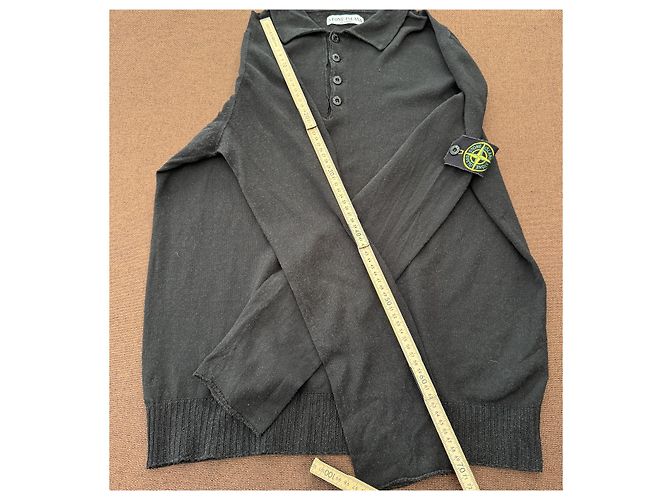 Stone Island Polo Maniche Lunghe Nero - vista 9