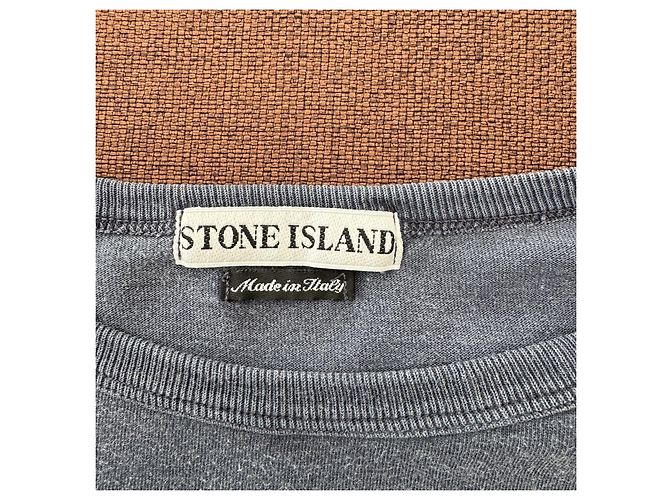 Stone Island T-shirt a maniche lunghe Grigio antracite - vista 3