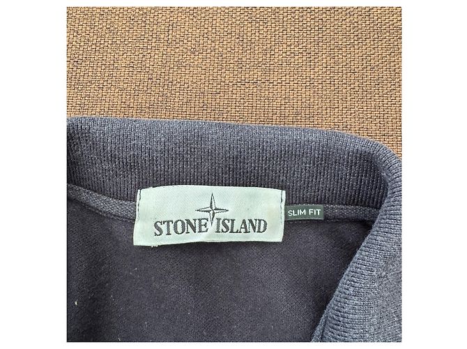 Stone Island Langarm-Poloshirt - Navyblau Dunkelblau - Ansicht 3